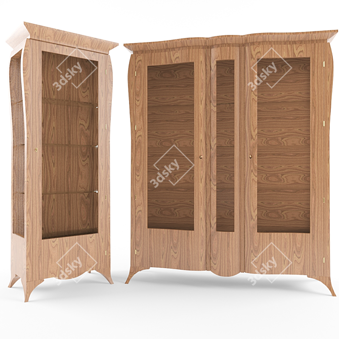 Elegant Dining Cabinet 3D model image 1