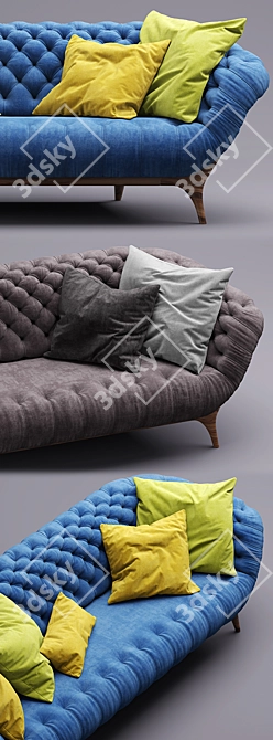 Victor Sofa: Unmatched Comfort & Style 3D model image 2