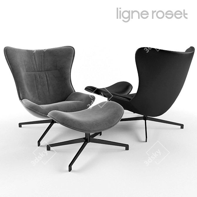 Modern Comfort: AMY Chair by Ligne Roset 3D model image 1