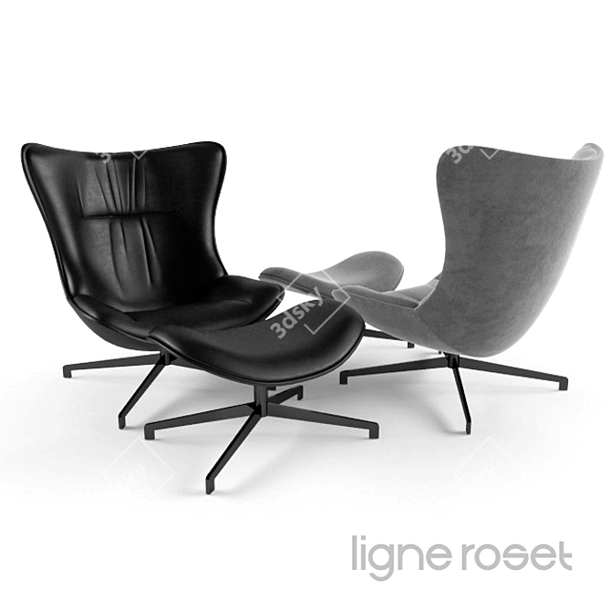 Modern Comfort: AMY Chair by Ligne Roset 3D model image 2