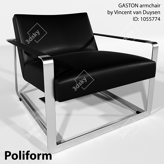 Gaston Summer Chair: Elegant Addition to Your Interiors 3D model image 1