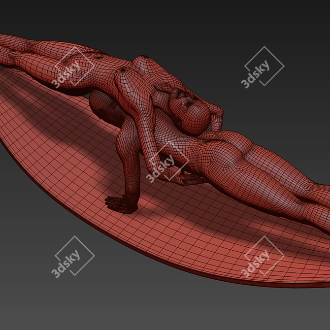 Lorenzo's Love Balance Sculpture 3D model image 3