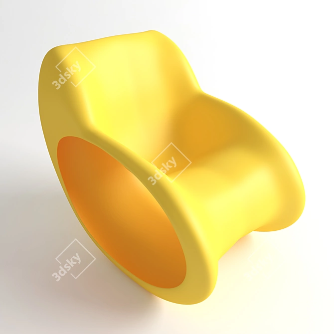 Sleek Modern Chair 3D model image 1