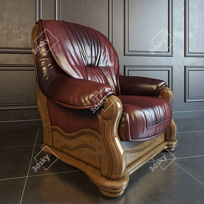 Elegant Belgian Chair: Furniture Danko 3D model image 1