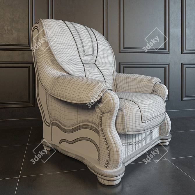 Elegant Belgian Chair: Furniture Danko 3D model image 2