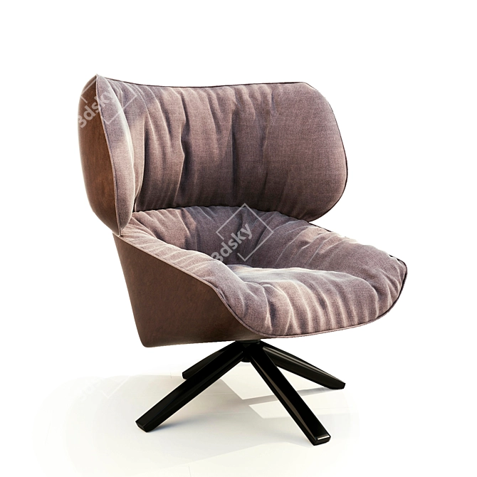 Elegant Patricia Urquiola Armchair 3D model image 1