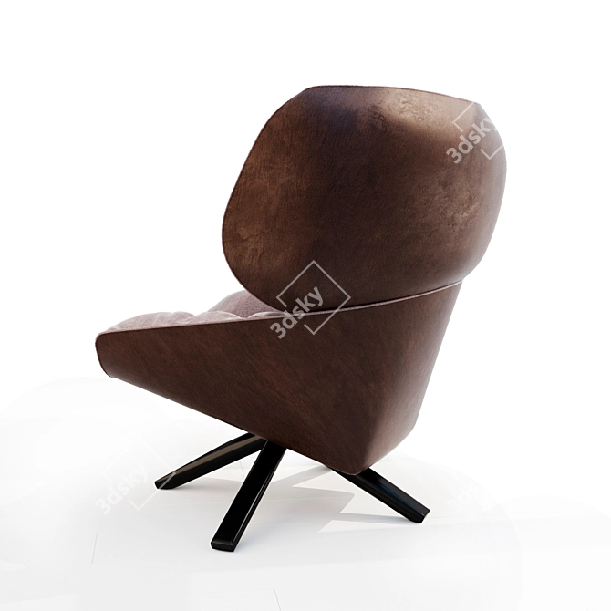 Elegant Patricia Urquiola Armchair 3D model image 2