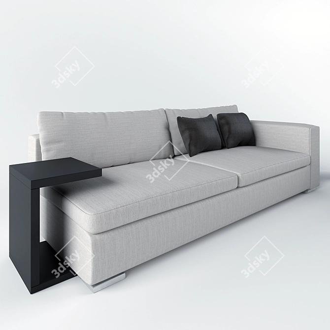 Asnaghi Modern Sofa: Spring Chic 3D model image 2