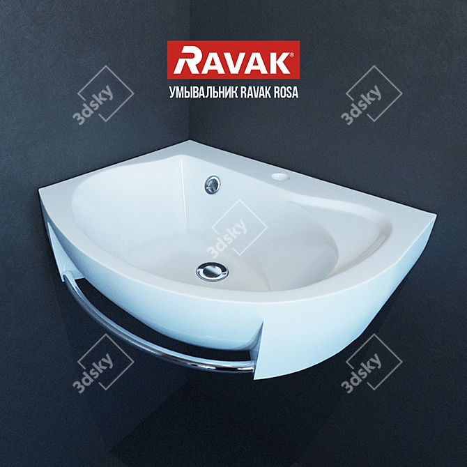 Compact Wash Ravak Rosa 3D model image 1