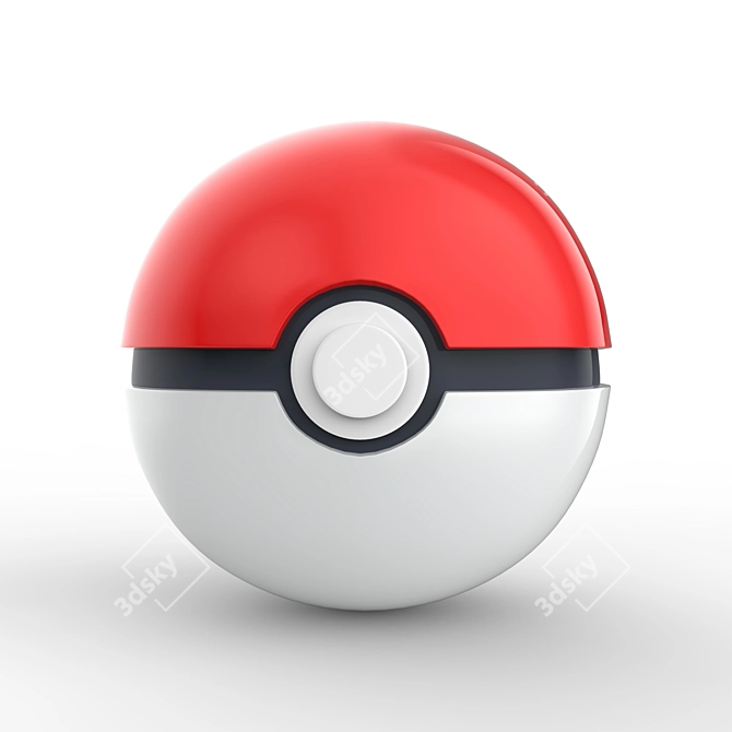 Interactive Pokemon Pokeball Toy 3D model image 1