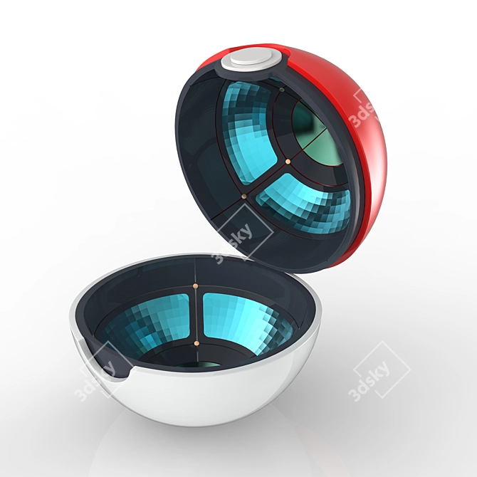 Interactive Pokemon Pokeball Toy 3D model image 2