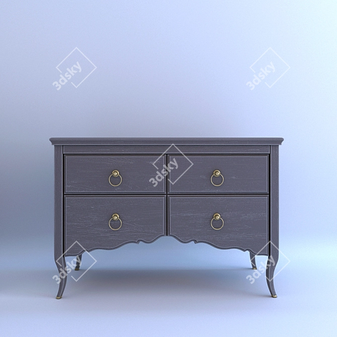 Elegant Storage Solution 3D model image 2