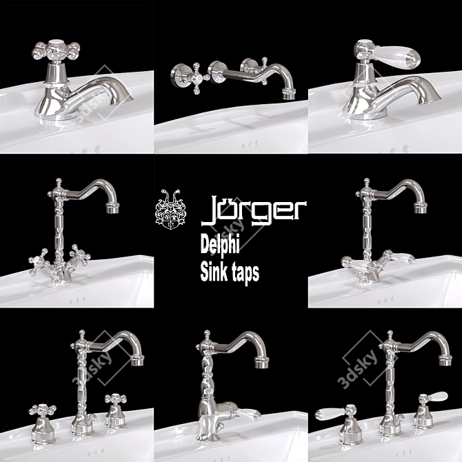 Jorger Delphi Sink Taps 3D model image 1