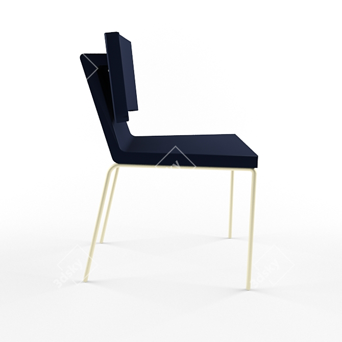 Sleek Modern Chair 3D model image 2