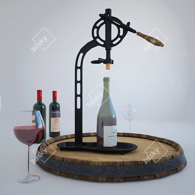 Elevated Vintners Wine Opener 3D model image 1