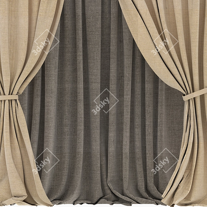 Elegant Drapery for Your Home 3D model image 2