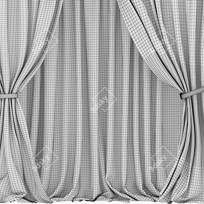 Elegant Drapery for Your Home 3D model image 3