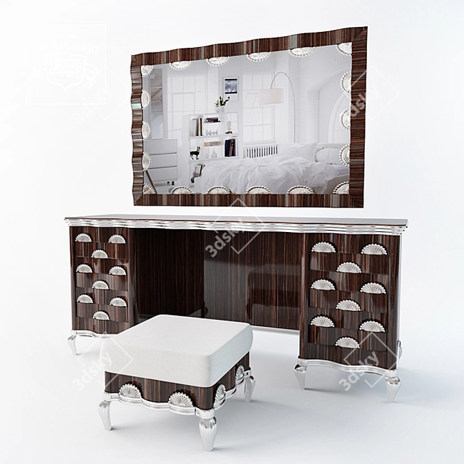 Isacco Agostoni Contemporary Dressing Table 3D model image 1