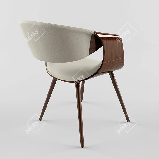 Elegant Corsica Armchair 3D model image 2