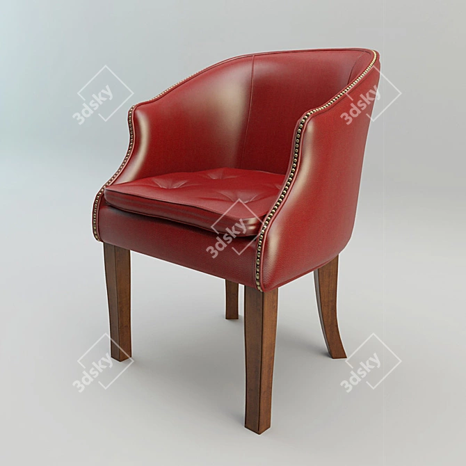 Provasi Italian Designer Armchair 3D model image 1