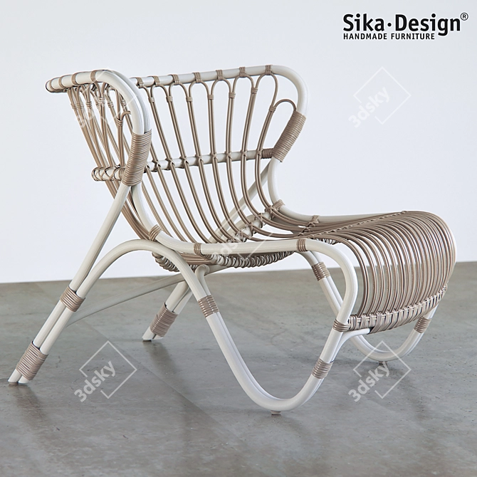 Sleek and Stylish Fox Chair - 80x64x80 cm 3D model image 1