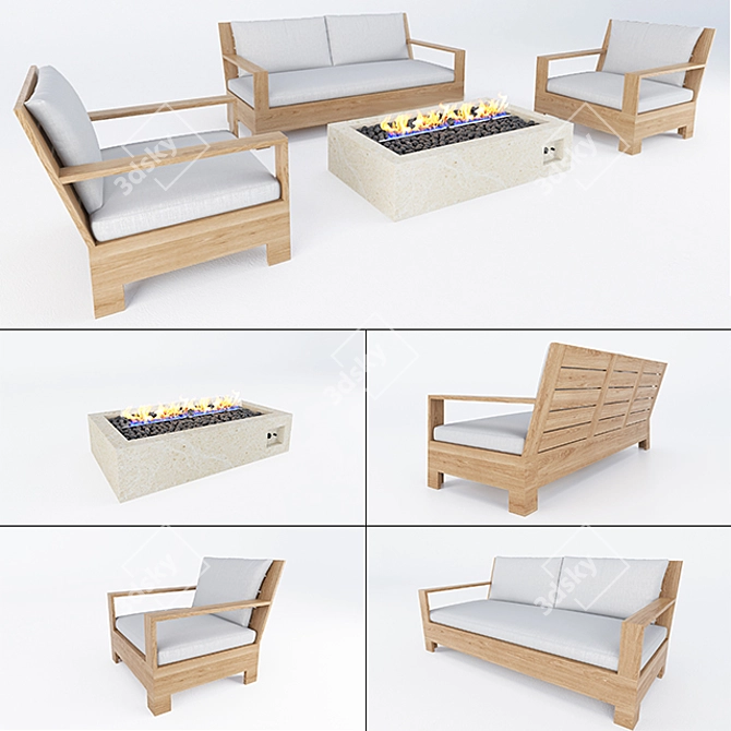 Elevate Your Space: Belvedere Luxe Set 3D model image 1