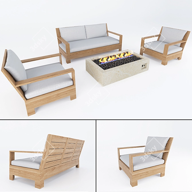 Elevate Your Space: Belvedere Luxe Set 3D model image 3