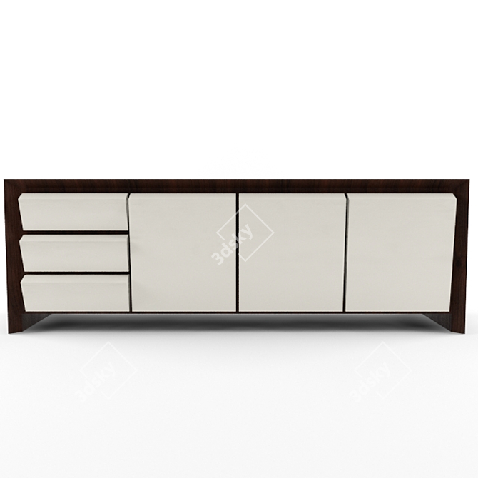  Sleek Modern Zavannah Console 3D model image 2