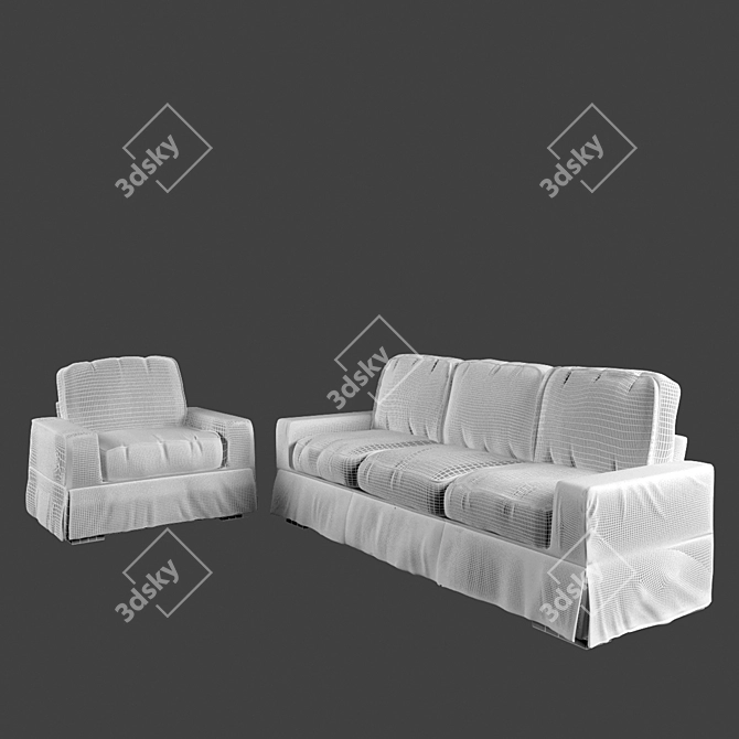 Luxury RoyBosh Decadanse Sofas 3D model image 2