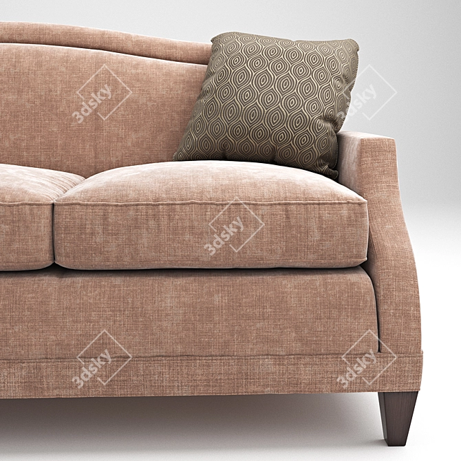 Luxury Barbara Berry Sloane Sofa 3D model image 2