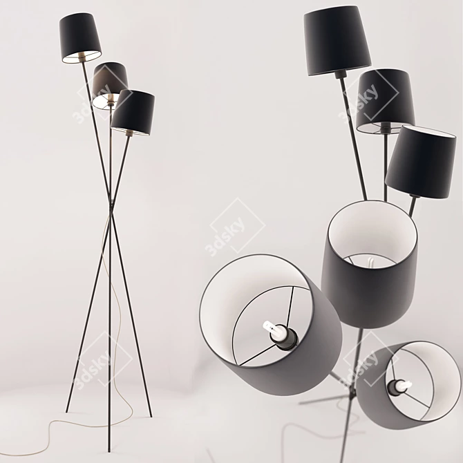 Modern Floor Lamp 3D model image 1
