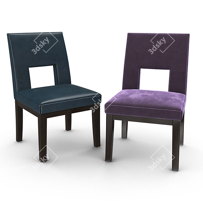 Sleek Velin Chair by Christian Liaigre 3D model image 1