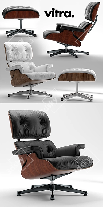 Elevate Your Space: Vitra Lounge Chair 3D model image 2