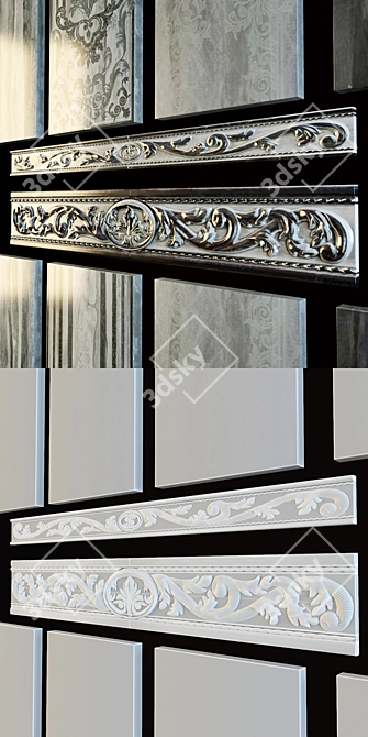 Bellagio Ceramic Tile: Stunning Stone-Essence 3D model image 2