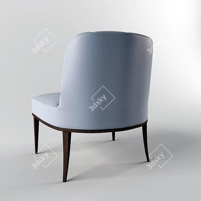 Classic Chic Capitone Chair 3D model image 2
