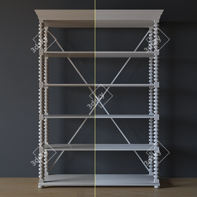 Sunset Point Chest & Shelf Stand 3D model image 3