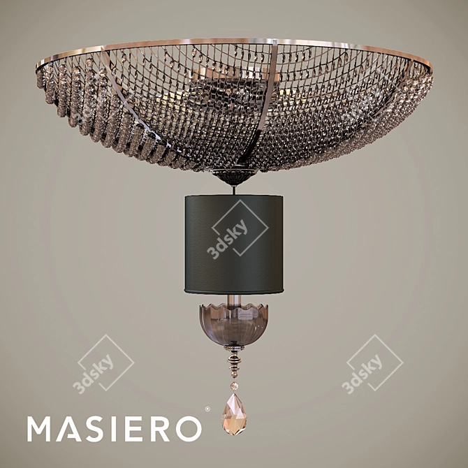 Elegant Masiero Nuare Pendant Light 3D model image 1