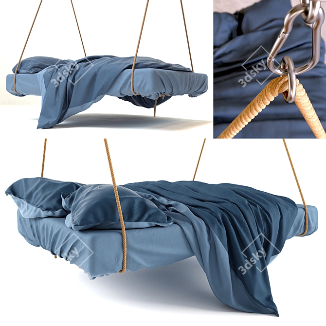 Hanging Bed: Perfect for Any Space 3D model image 1