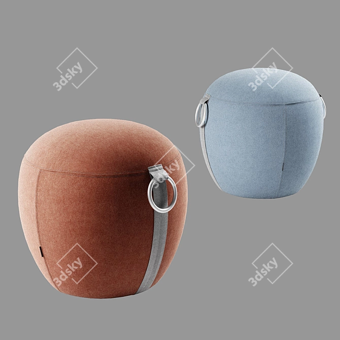 Pucca 1: Small and Stylish Puff 3D model image 1