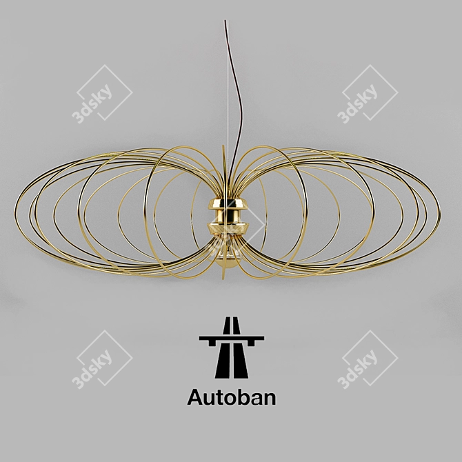 Sleek Spider Flying Light 3D model image 1