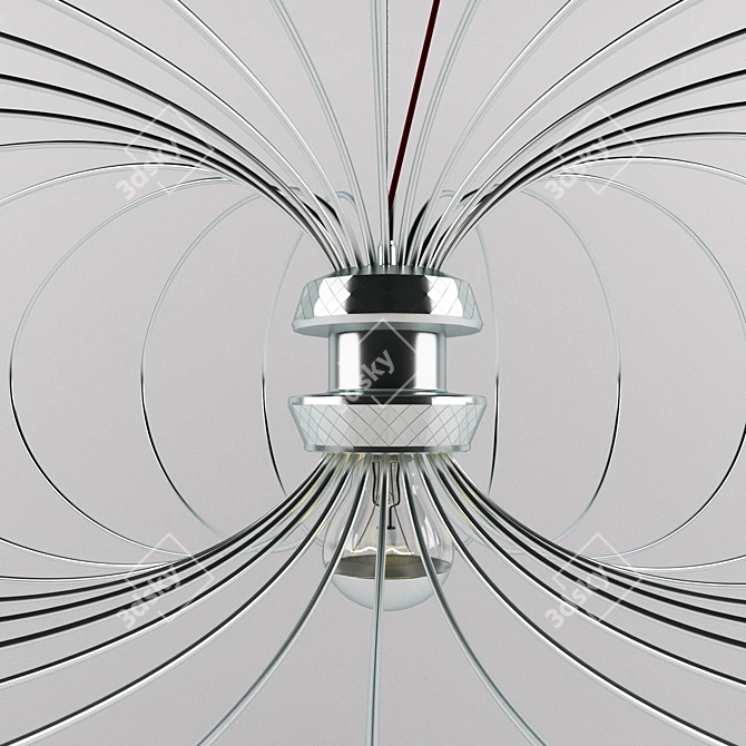 Sleek Spider Flying Light 3D model image 2