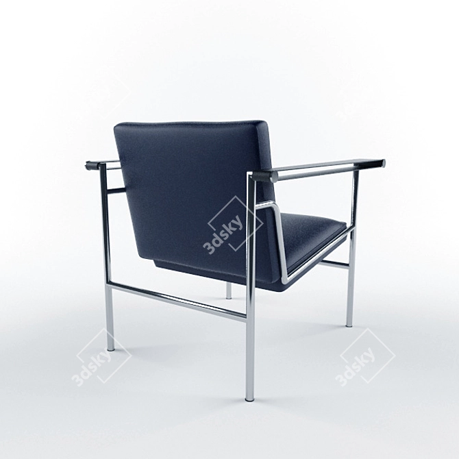 Le Corbusier's Iconic LC1 Chair 3D model image 2