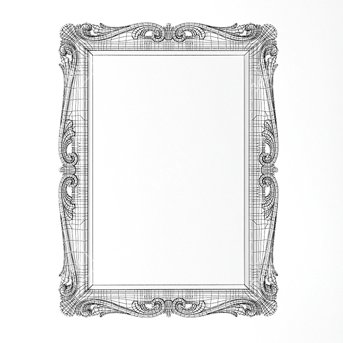 Elegant Modenese Gastone Mirror 3D model image 2