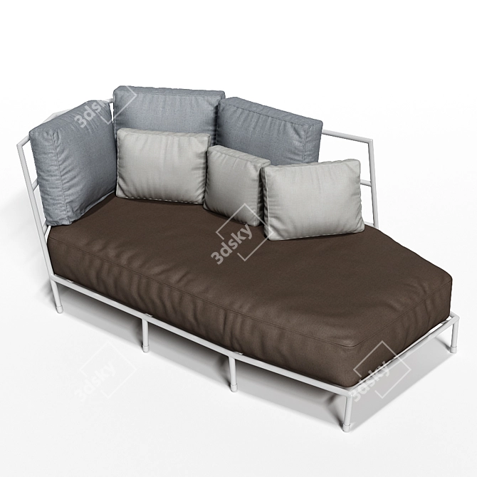 Dehors 373 o: Stylish Outdoor Sofa 3D model image 1