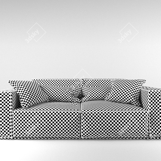 Loft Inspired Sofa 3D model image 2