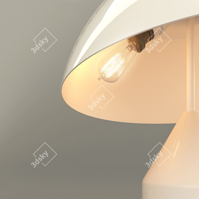 Modern Dual-Light Atollo Lamp 3D model image 2