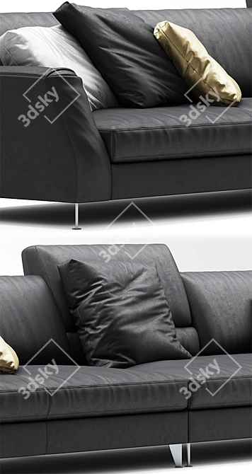 Elegant Davis Class Sofa: Frigerio Salotti 3D model image 2