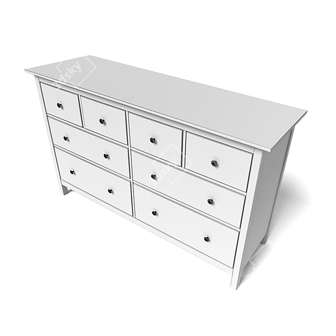 IKEA HEMNES Chest - Sleek Storage Solution 3D model image 2