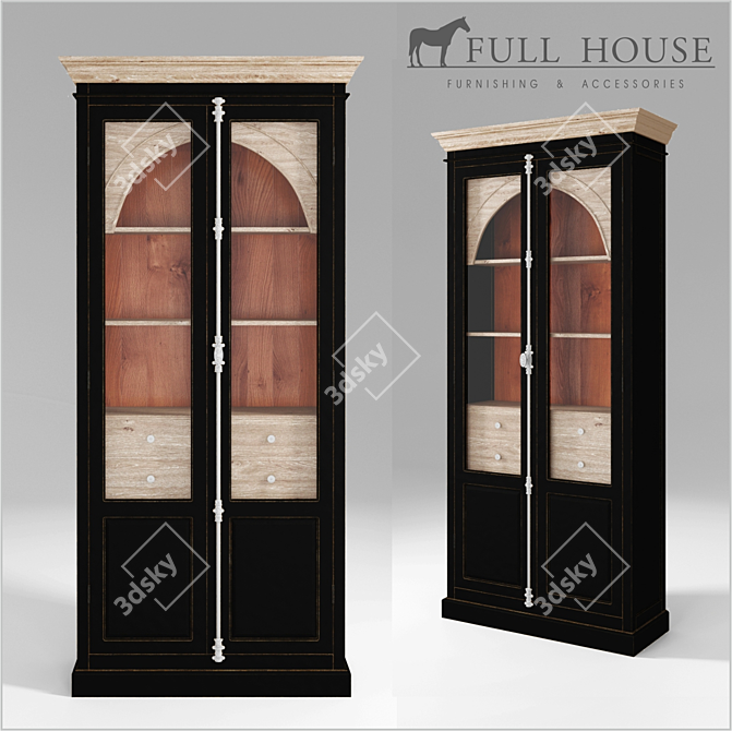 Modern Full House Wardrobe 3D model image 1