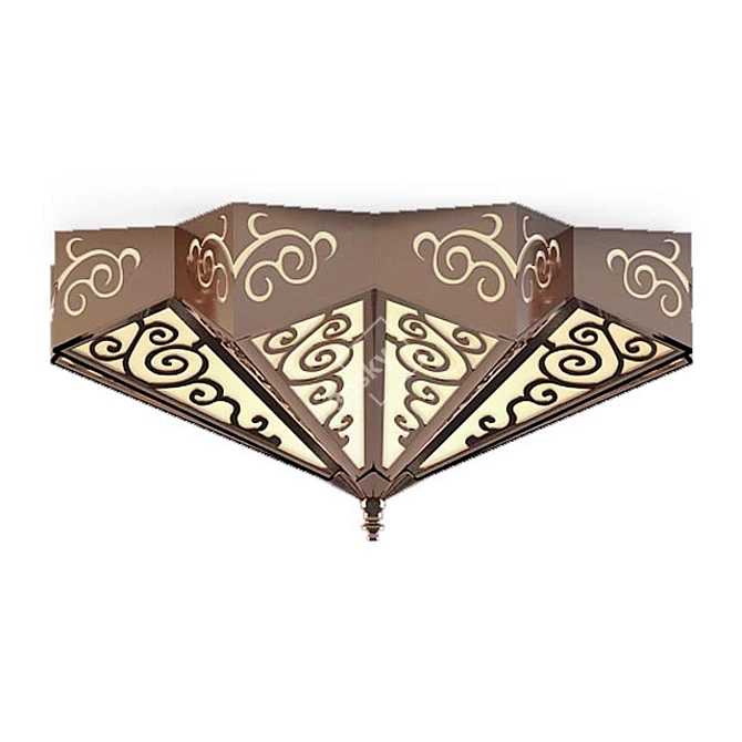 Stylish Pendant Light: Moesi Semsiye 3D model image 2